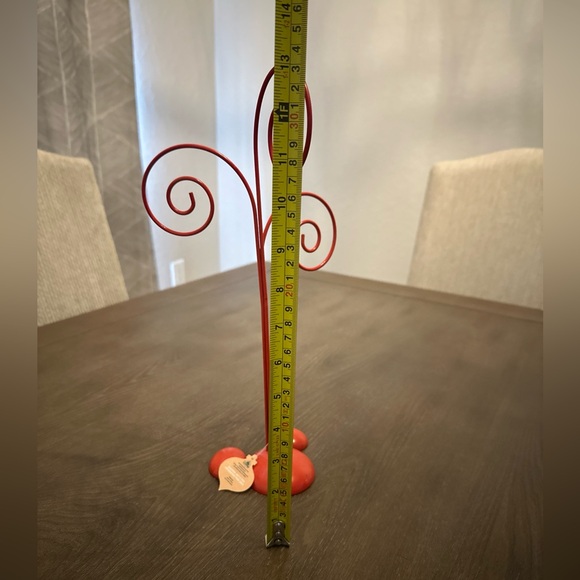 NWT Disney Parks Mickey Mouse Red Metal Ornament Stand - Picture 3 of 4